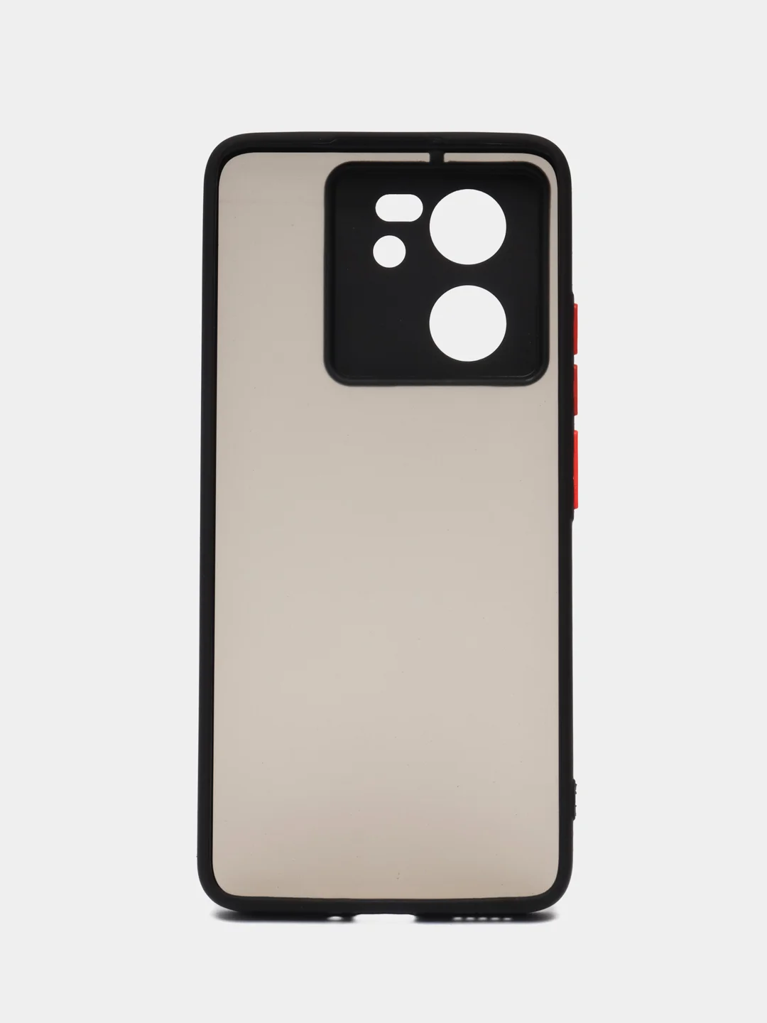 Черный чехол Xiaomi 13T/Xiaomi 13T Pro (Сяоми 13Т/Про), пластиковый, матовый, с цветными кнопками