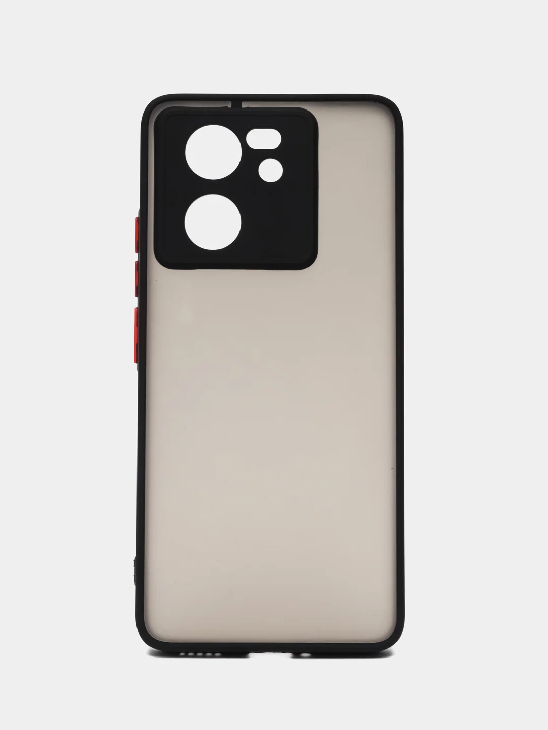 Черный чехол Xiaomi 13T/Xiaomi 13T Pro (Сяоми 13Т/Про), пластиковый, матовый, с цветными кнопками