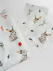 Кремовый пелёнка муслиновая детская, 130х100 см, 100%хлопок + 2 платочка (салфетки)