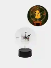 Ночник 3D, новогодний, с часами снеговик