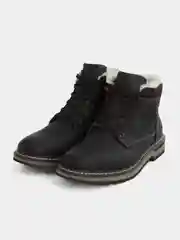 Коричневый зимние мужские ботинки Rieker из натуральной кожи