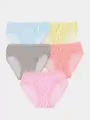Вишнёвый трусы детские, для девочки, 5 штук