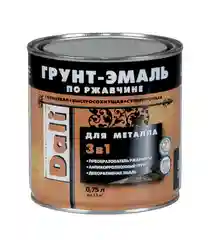 ДАЛИ Грунт-эмаль по ржавчине гладкая, цвет Слоновая кость, 0,75 л