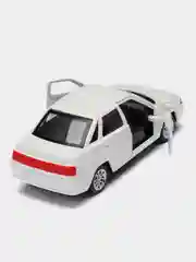 Белый ваз-2110, Лада Приора, 12см/музыкальная/со светом/открываются передние двери/металлическая