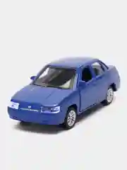 Синий ваз-2110, Лада Приора, 12см/музыкальная/со светом/открываются передние двери/металлическая