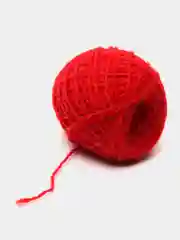 Красный пряжа, полушерсть