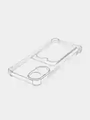 Молочный противоударный чехол для OPPO A78 силиконовый ROSCO с бортиком, защитой камер, прозрачный