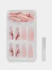Конфетный накладные ногти с дизайном, 24 штуки + клей