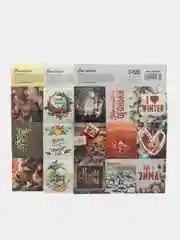 Белый наклейки новогодние набор 3 шт/ 2шт стикеры новогодние