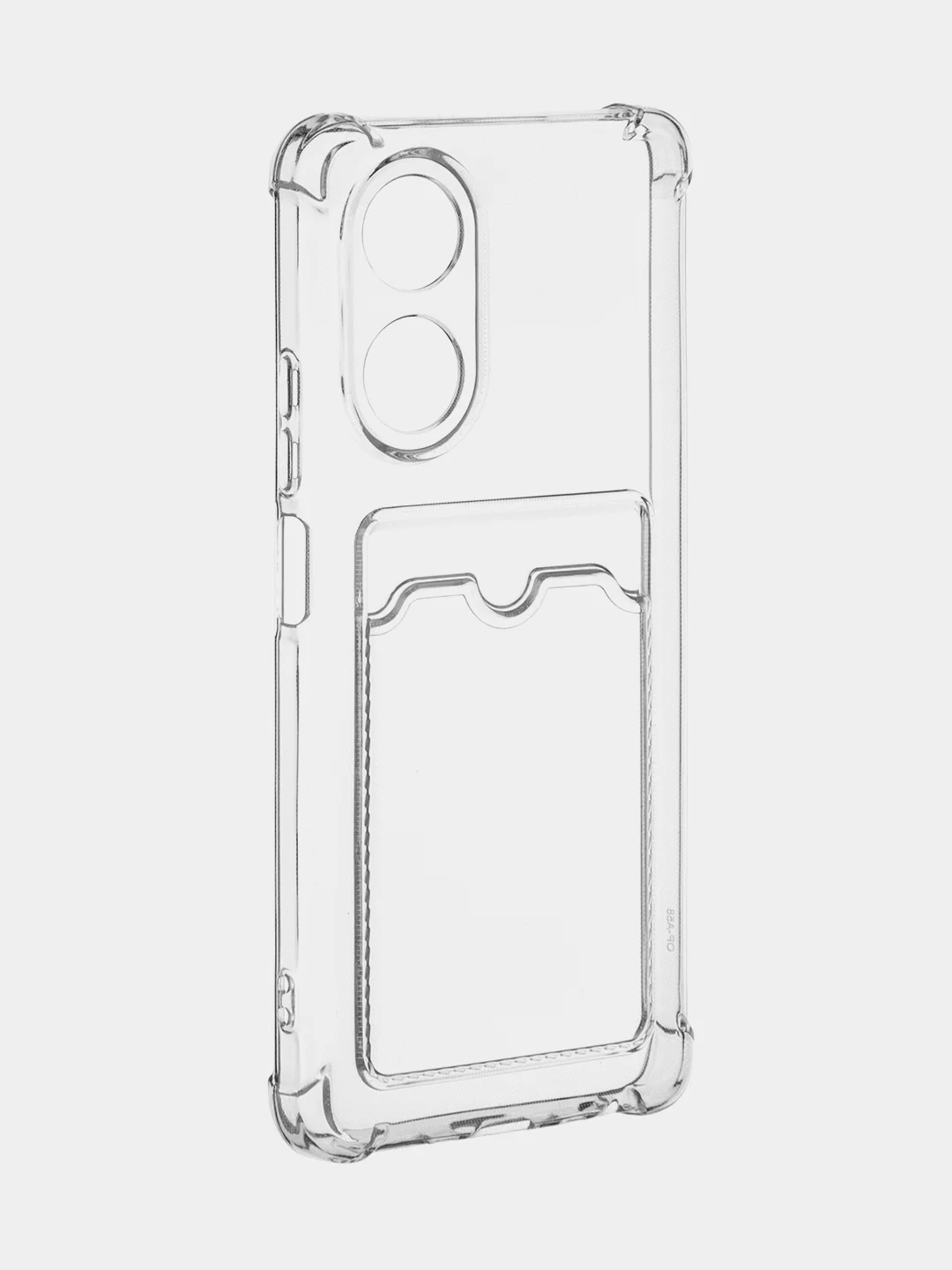 Молочный чехол для Oppo A58 NFC силиконовый, ROSCO, с защитой камер и от прилипания, с кармашком и без