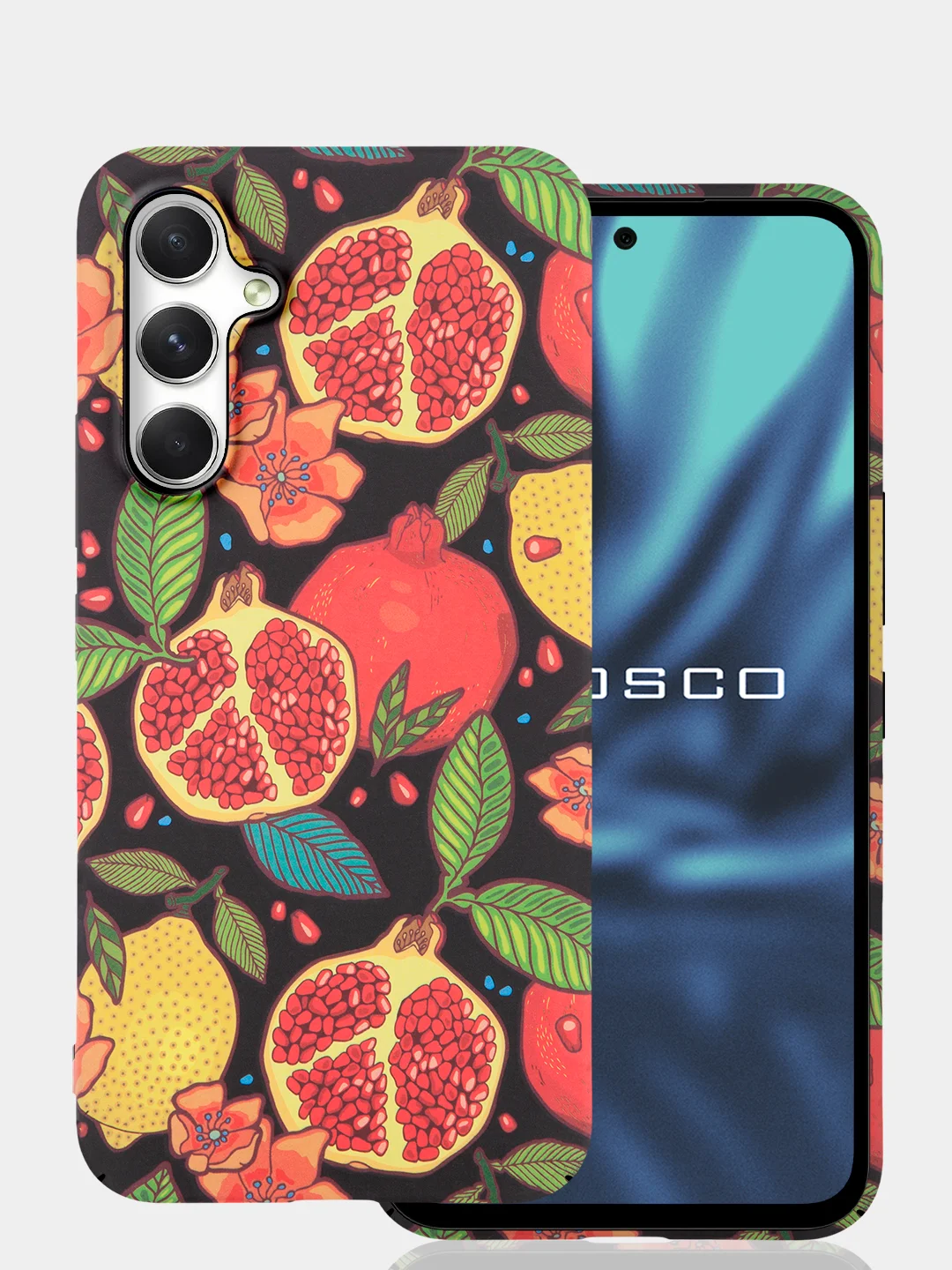 Красный чехол для Samsung Galaxy A54 A34 A24 S23 S24 с принтом пластиковый ROSCO матовый тонкий
