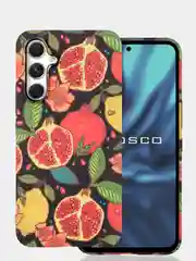 Красный чехол для Samsung Galaxy A54 A34 A24 S23 S24 с принтом пластиковый ROSCO матовый тонкий