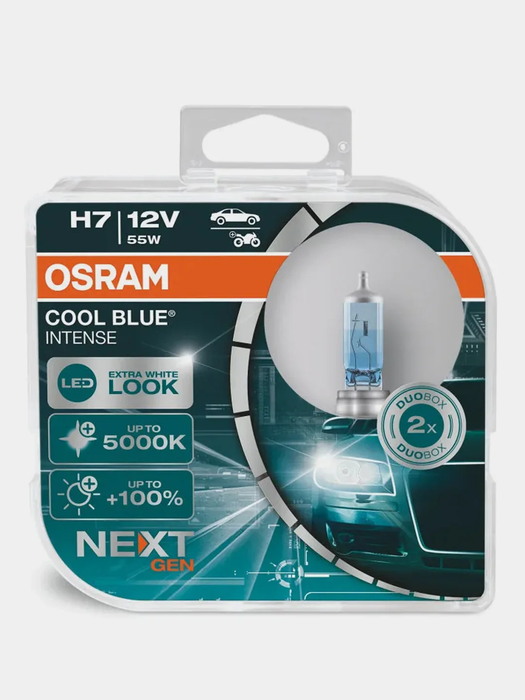Галогенные лампы головного света COOL BLUE INTENSE (next generation) 64210CBN-HCB, 2 штуки