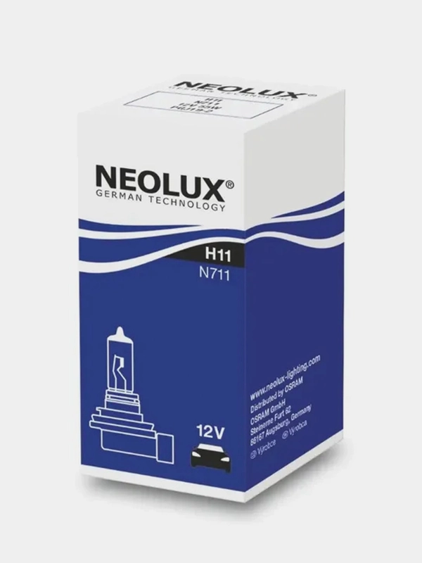 Автомобильные галогенные лампы NEOLUX Standart, H11, PGJ19-2, N711, 1 шт