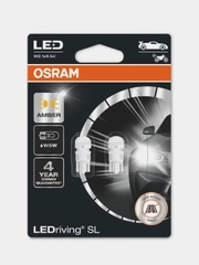Автомобильные cветодиодные лампы OSRAM LEDRIVING 2827DYP-02B, W2.1X9.5D, W5W, желтый