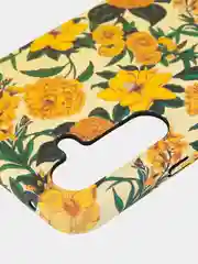 Желтый чехол для Samsung Galaxy A54 A34 A24 S23 S24 с принтом пластиковый ROSCO матовый тонкий