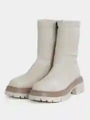 Молочный ботинки женские, зимние, с мехом