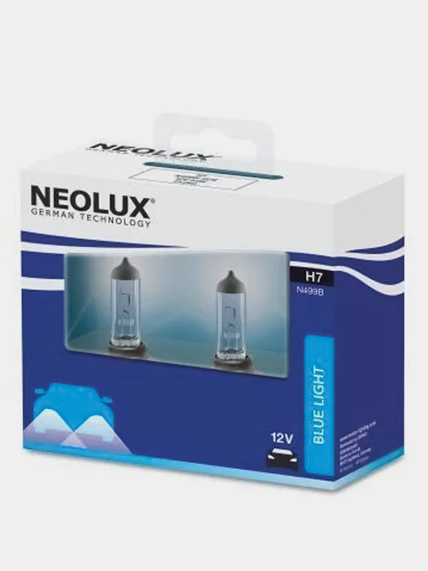 Автомобильные галогенные лампы NEOLUX BLUE LIGHT, N499B-2SCB, H7 55W 12V PX26D, 2 шт