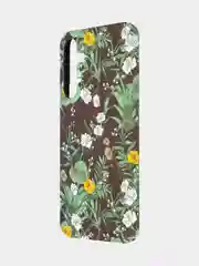 Тёмно-зелёный чехол для Samsung Galaxy A54 A34 A24 S23 S24 с принтом пластиковый ROSCO матовый тонкий