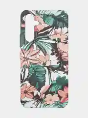 Розовый чехол для Samsung Galaxy A54 A34 A24 S23 S24 с принтом пластиковый ROSCO матовый тонкий