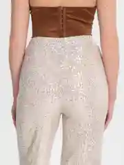 Золотой женские брюки с пайетками