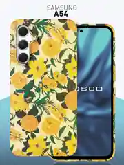 Чехол для Samsung Galaxy A54 A34 A24 S23 S24 с принтом пластиковый ROSCO матовый тонкий