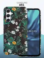 Чехол для Samsung Galaxy A54 A34 A24 S23 S24 с принтом пластиковый ROSCO матовый тонкий