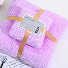 Полотенце банное из микрофибры, комплект (в наборе 2 размера 70*140 и 35*75)