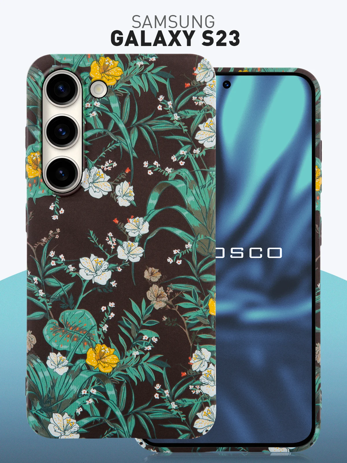 Чехол для Samsung Galaxy A54 A34 A24 S23 S24 с принтом пластиковый ROSCO матовый тонкий