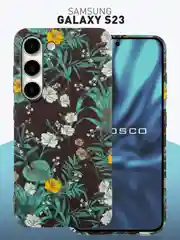 Чехол для Samsung Galaxy A54 A34 A24 S23 S24 с принтом пластиковый ROSCO матовый тонкий