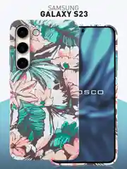 Чехол для Samsung Galaxy A54 A34 A24 S23 S24 с принтом пластиковый ROSCO матовый тонкий