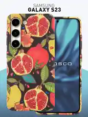 Чехол для Samsung Galaxy A54 A34 A24 S23 S24 с принтом пластиковый ROSCO матовый тонкий