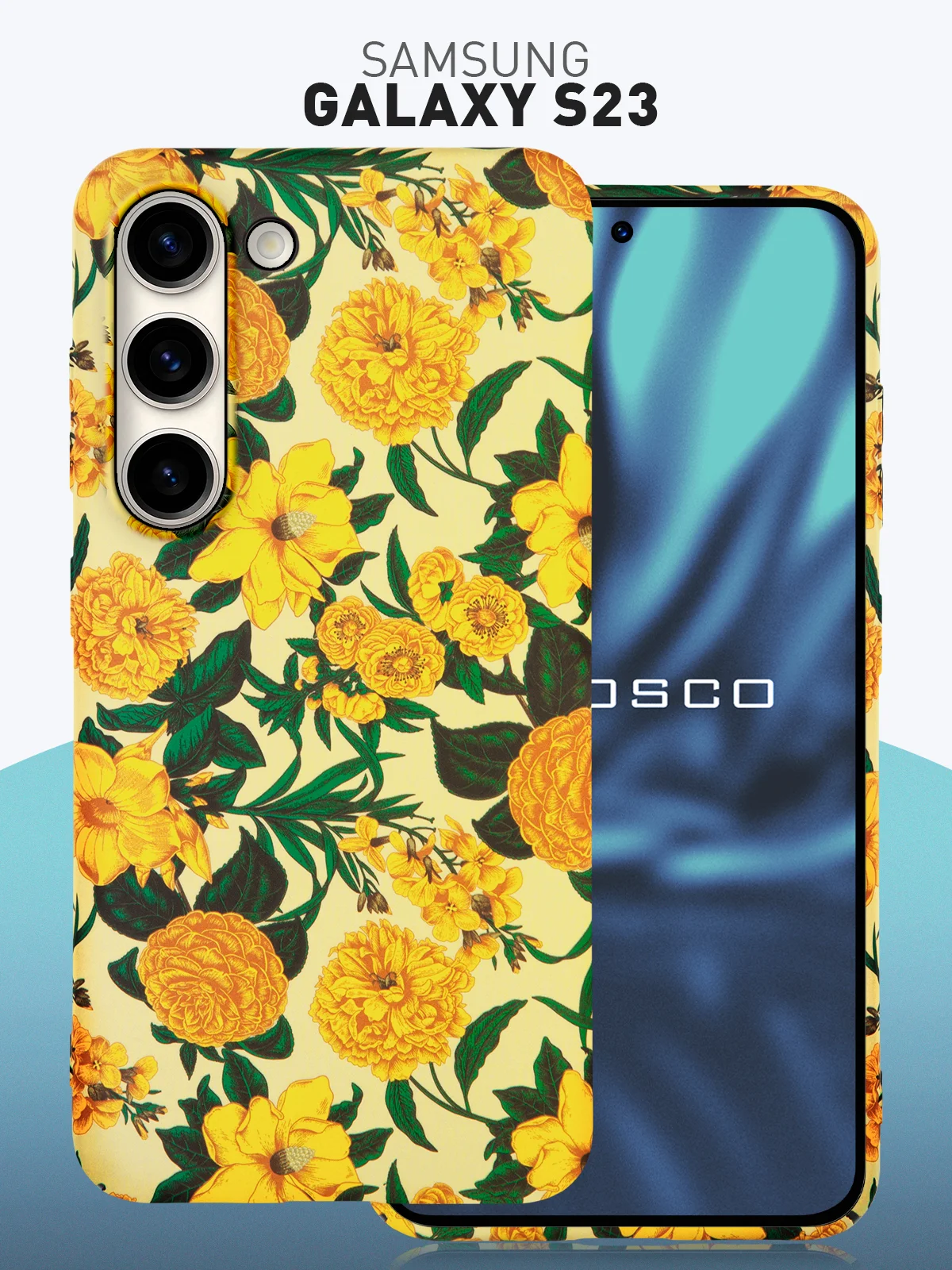 Чехол для Samsung Galaxy A54 A34 A24 S23 S24 с принтом пластиковый ROSCO матовый тонкий