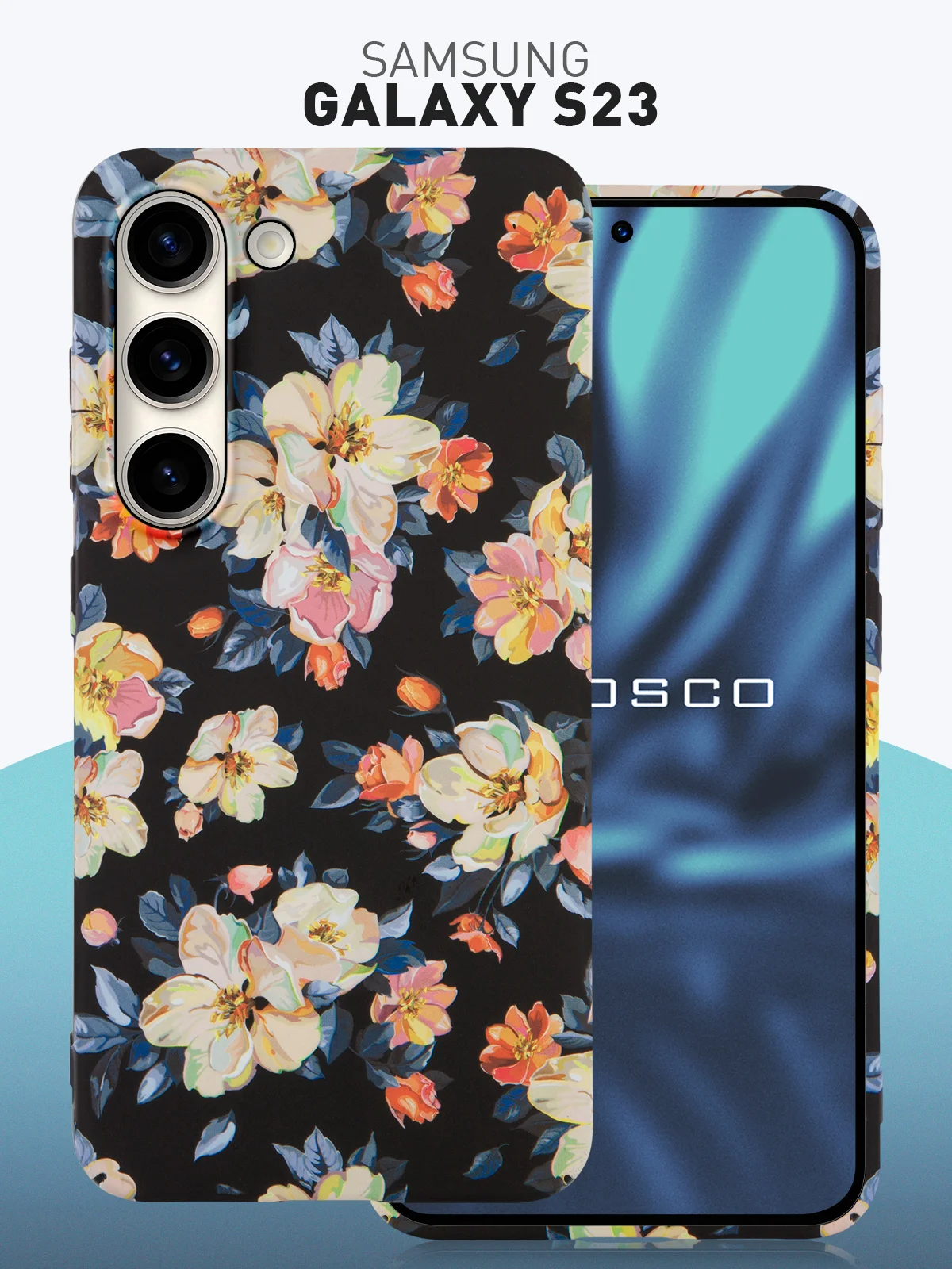 Чехол для Samsung Galaxy A54 A34 A24 S23 S24 с принтом пластиковый ROSCO матовый тонкий