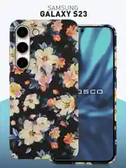 Чехол для Samsung Galaxy A54 A34 A24 S23 S24 с принтом пластиковый ROSCO матовый тонкий
