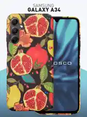 Чехол для Samsung Galaxy A54 A34 A24 S23 S24 с принтом пластиковый ROSCO матовый тонкий