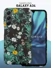 Чехол для Samsung Galaxy A54 A34 A24 S23 S24 с принтом пластиковый ROSCO матовый тонкий