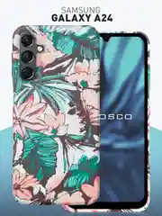 Чехол для Samsung Galaxy A54 A34 A24 S23 S24 с принтом пластиковый ROSCO матовый тонкий