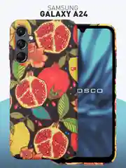 Чехол для Samsung Galaxy A54 A34 A24 S23 S24 с принтом пластиковый ROSCO матовый тонкий