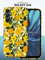 Чехол для Samsung Galaxy A54 A34 A24 S23 S24 с принтом пластиковый ROSCO матовый тонкий