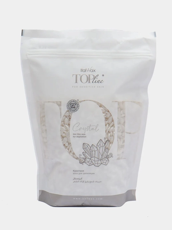 Пленочный воск ItalWax Top Line "Crystal" Кристалл, для депиляции, 750 г гранулированный