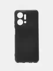 Угольный чехол для Honor X7a (Хонор Х7а), силиконовый, матовый
