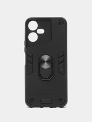 Чехол Tecno Pova Neo 3 / Пова Нео 3 противоударный, с металлической подставкой кольцом