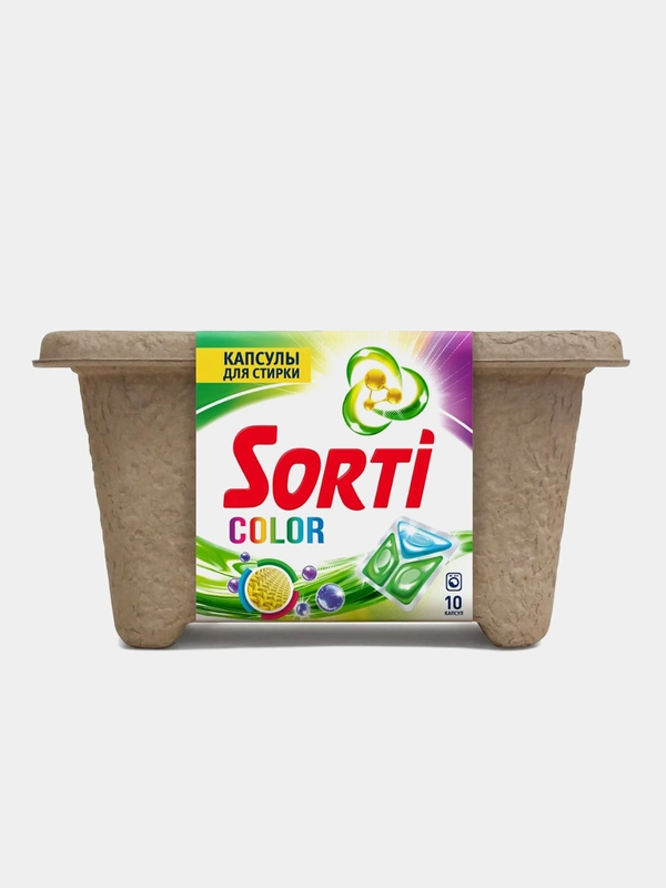 Капсулы для стирки Sorti Color, 10 шт