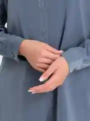Синий меланж костюм женский летний в пижамном стиле