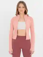 Розовый спортивная олимпийка женская, на замке