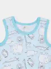 Лазурный майка детская для мальчика, комплект майка и трусы,нижнее белье хлопок для малышей