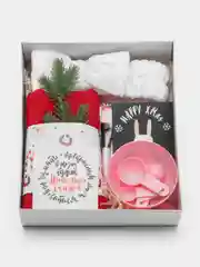 Черный подарочный набор "Beauty-box", новогодний