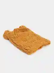 Карамельный балаклава вязаная