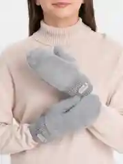 Серый варежки женские